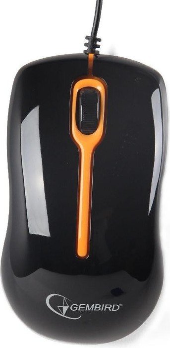 Gembird Optical Mouse 004 czarny/pomarańczowy, USB