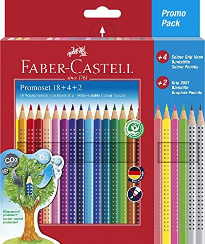 Kartonetuis 12er, Faber Castell Colour Grip Farbstifte 
