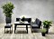 Garden Impressions Wellington Lounge/Dining-Set, 3-tlg. carbon black/reflex black (80330FG)