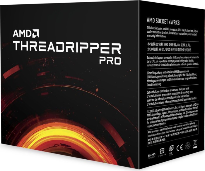 AMD Ryzen Threadripper PRO 3955WX, 16C/32T, 3.90-4.30GHz, boxed ohne Kühler
