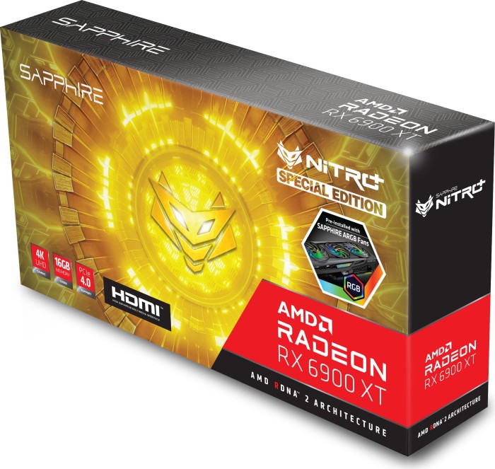 Sapphire Nitro+ Radeon RX 6900 XT SE, 16GB GDDR6, HDMI, 3x DP, lite retail