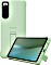 Sony Stilvolle Hülle mit Standfuß für Xperia 10 V Sage Green (XQZCBDCG.ROW)