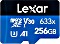 Lexar High-Performance 633x R100/W45 microSDXC 256GB Kit, UHS-I U3, A1, Class 10 (LSDMI256BBEU633A / LMS0633256G-BNAAA)