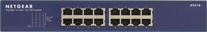 Netgear ProSAFE JFS500 Desktop switch, 16x RJ-45
