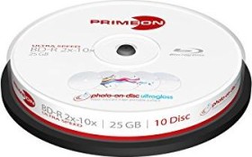 Primeon photo-on-disc ultragloss BD-R 25GB, 10x, 10er Spindel, printable