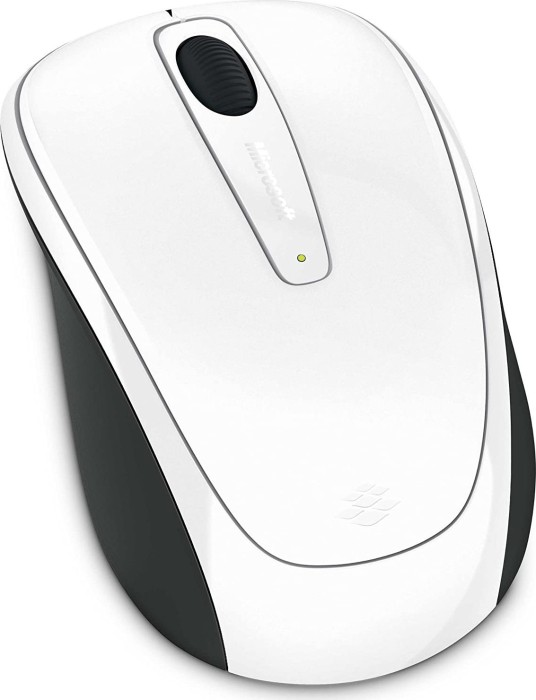 Microsoft Wireless mobile Mouse 3500 White Gloss, USB