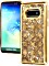 Guess Hard Cover Peony Liquid Glitter für Samsung Galaxy S10e gold (GUHCS10LPEOLGGO)
