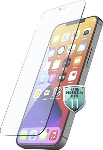 Hama Prime Line – Bildschirmschutz für Handy – Vollbildschirm – 3D – Glas – Rahmenfarbe schwarz – für Apple iPhone 13 mini (00213008)