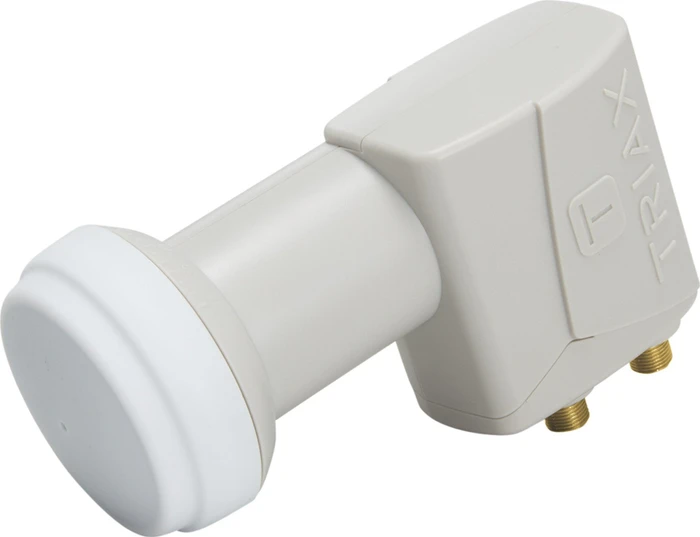 Triax TTW 200 Twin LNB Met PLL-technologie – 2x HD & 4K UHD Voor 2 Ontvangers, Geschikt Voor Astra, Hotbird, Türksat, Met 2 F-stekkers