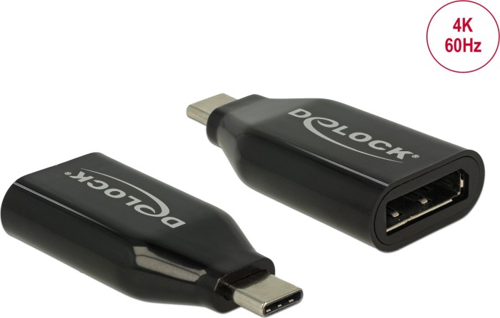 DeLOCK USB-C Stecker auf DisplayPort Buchse Adapter, 4K/60Hz
