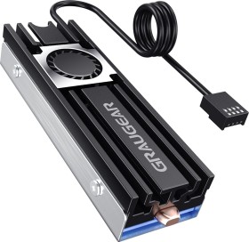 Graugear Heatpipe-Kühler für M.2 2280 SSD, schwarz