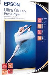 Epson Ultra Fotopapier glänzend, A4, 15 Blatt