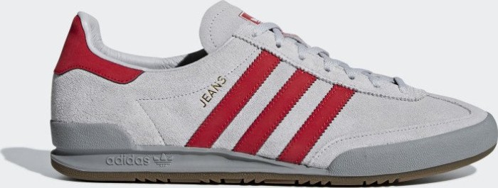 adidas jeans white red