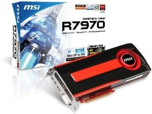 MSI Radeon HD 7970, R7970-2PMD3GD5, 3GB GDDR5, DVI, HDMI, 2x mDP