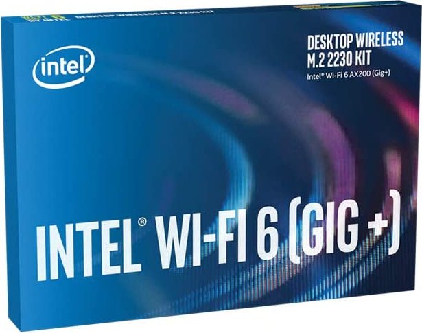 Intel Wi-Fi 6 Gig+ Desktop Kit, AX200 ohne vPro, 2.4GHz/5GHz WLAN, Bluetooth 5.2, M.2/A-E-Key