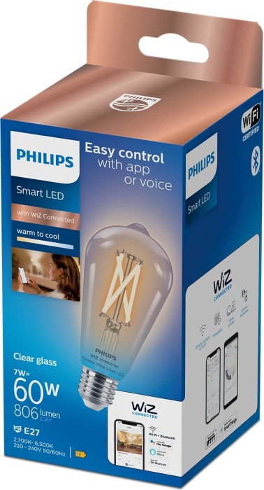 Philips Smart LED EyeComfort Birne Filament E27 7-60W