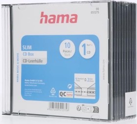 Hama CD-Leerhülle Slim, 10 Stück