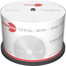 Primeon silver-protect-disc CD-R 80min/700MB, 52x, 50er Spindel, silver