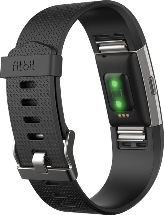 Fitbit Charge 2 Large Aktivitäts-Tracker schwarz/silber