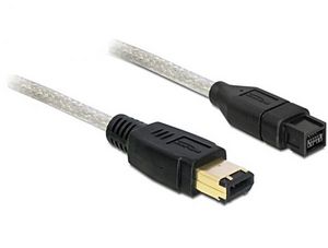 DeLOCK FireWire 800 IEEE-1394b cable 9-Pin/6-Pin, 3.0m