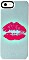 Puro Cover Lifestyle Kiss für Apple iPhone 5/5s aqua (IPC5KISSACQUA)