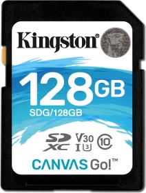 Kingston Canvas Go! R90/W45 SDXC 128GB, UHS-I U3, Class 10