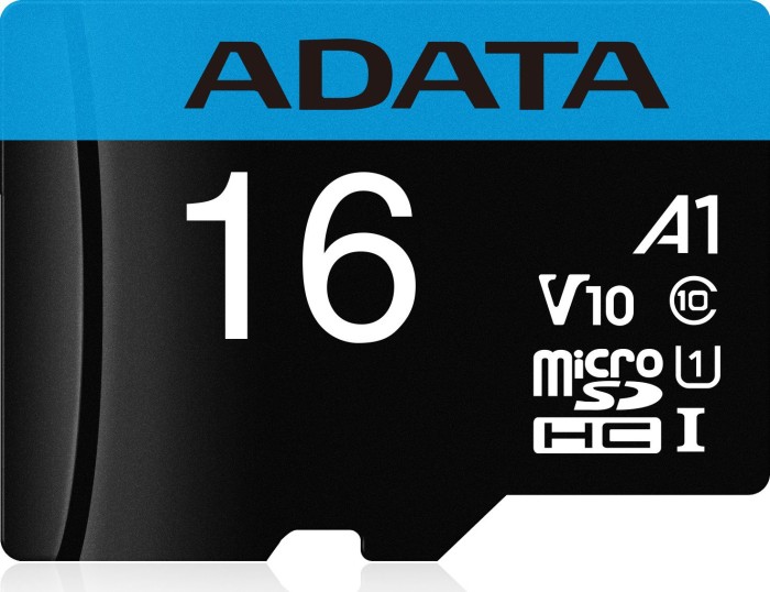 ADATA Premier R100/W25 microSDHC 16GB Kit, UHS-I U1, A1, Class 10