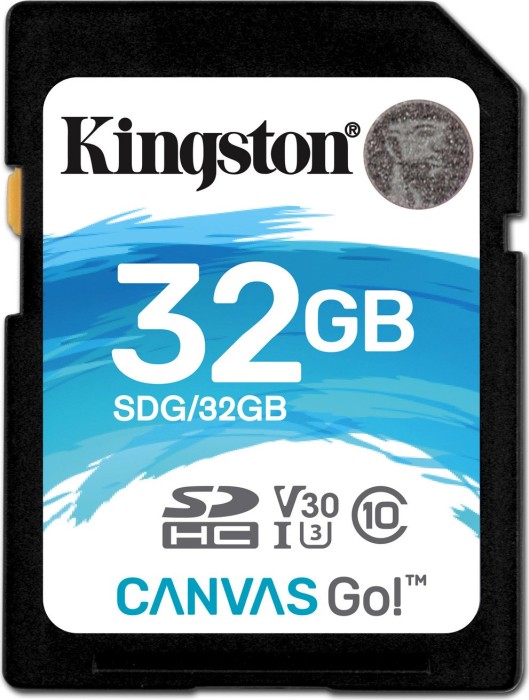 Kingston Canvas Go! R90/W45 SDHC 32GB, UHS-I U3, Class 10
