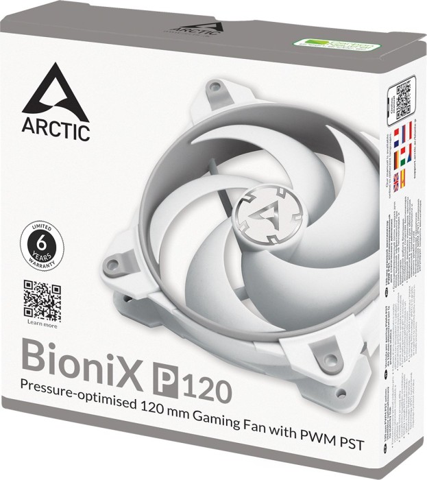 Arctic BioniX P120 PWM PST szary/biały, 120mm