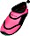 Beco footlets pink/black (Junior) (9217-40)