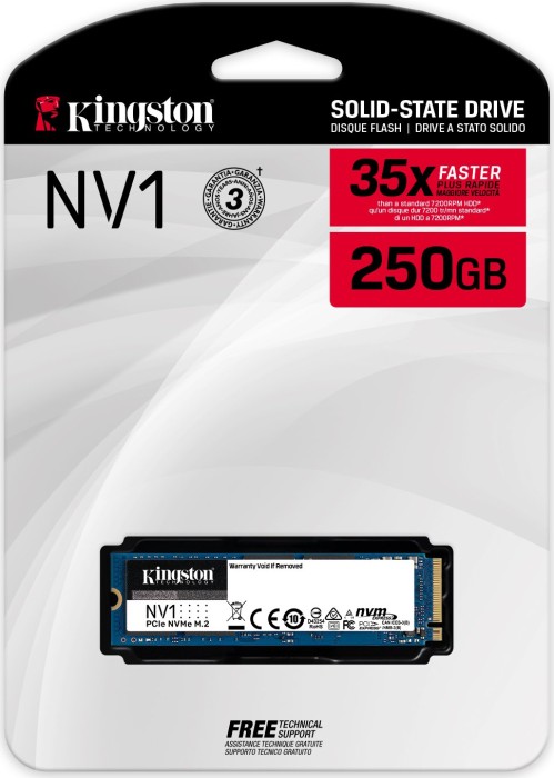 Kingston NV1 NVMe PCIe SSD 250GB, M.2
