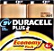 Duracell Plus 9V-block, 4-pack