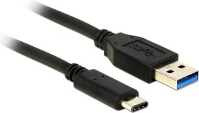 DeLOCK USB 3.1 Adapterkabel, USB-C 3.1 [Stecker]/USB-A 3.1 [Stecker] schwarz, 0.5m