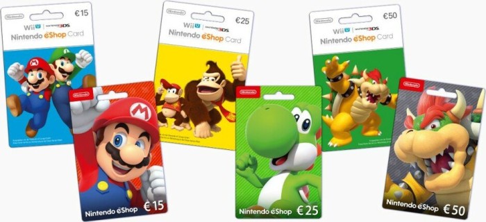 Nintendo eShop Card (Switch/WiiU/3DS)