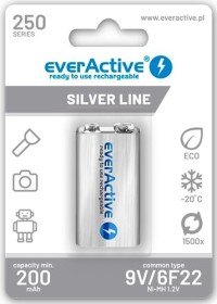 everActive Silver Line 9V-Block NiMH 250mAh