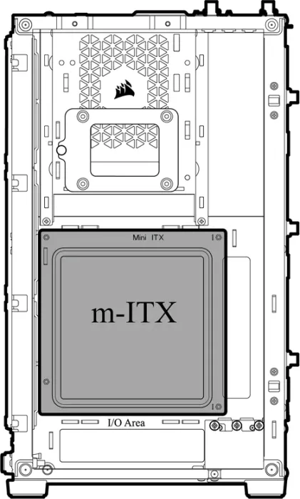 Corsair 2000D RGB Airflow, biały, mini-ITX