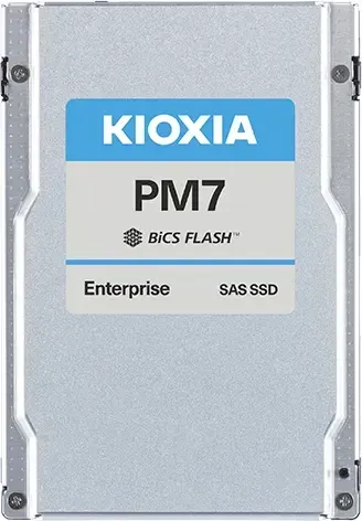 KIOXIA PM7-R Enterprise - 1DWPD Read Intensive SSD 15.36TB, SED, 2.5" / SAS 24Gb/s