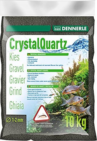 Dennerle Kristall-Quarzkies diamantschwarz 10kg