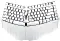 Perixx Periboard-413 kompaktowa Ergonomische klawiatura, biały, USB, US
