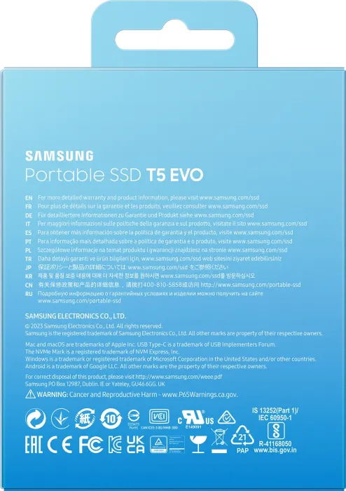 Samsung T5+EVO USB+3.1+GEN.2 2TB (MU-PH2T0S/AM) – Network Hardwares