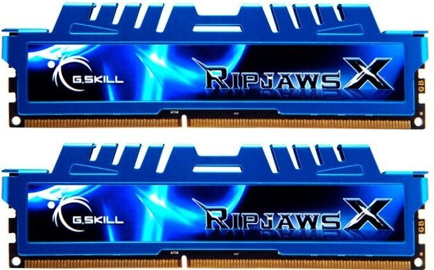 G.Skill RipJawsX blau DIMM Kit 16GB, DDR3-2400, CL11-13-13-31