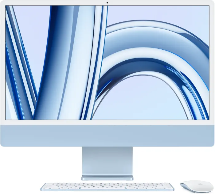 Apple iMac 24" blue, M3 - 8 Core CPU / 8 Core GPU, 8GB RAM, 256GB SSD