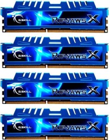 G.Skill RipJawsX blau DIMM Kit 32GB, DDR3-2400, CL11-13-13-31
