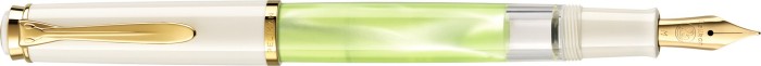 Pelikan Classic M200 Pastell-Grün/Weiß, RH, breit, im Geschenk-Etui