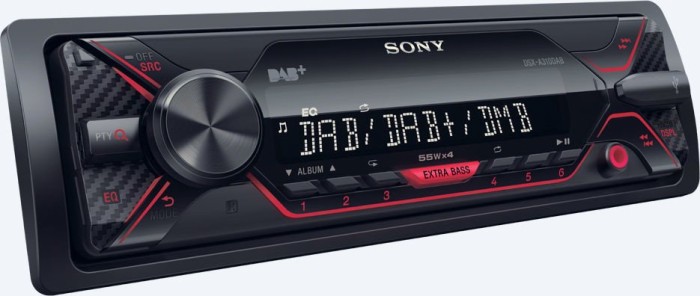 Sony DSX-A310DAB Media-Tuner/AUX/USB/iPod/DAB+ (rot)