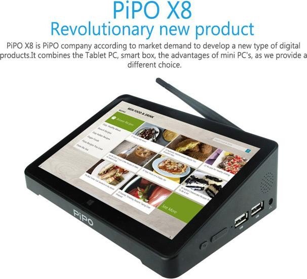 PiPO X8 DualBoot 32GB, Atom Z3736F, 2GB RAM, 32GB Flash