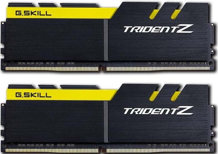 G.Skill Trident Z schwarz/gelb DIMM Kit 16GB, DDR4-3200, CL15-15-15-35