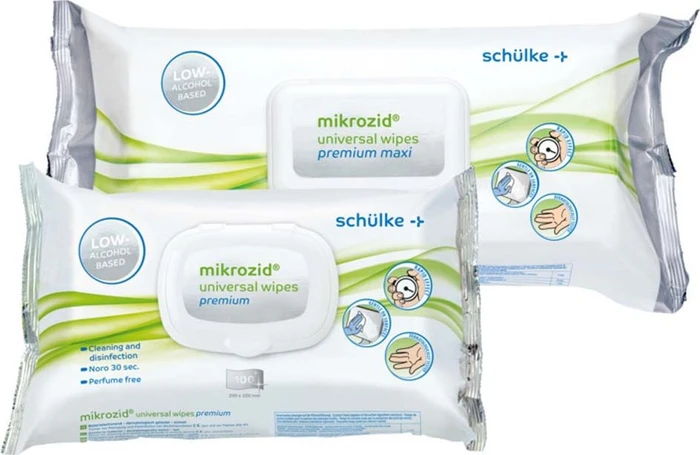 Salviette Disinfettanti Sch&uuml;lke Mikrozid - 6 Confezioni Da 100 Pezzi