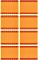 Avery-Zweckform Tiefkühletiketten Sonderformat, 28x36mm, orange, 5 Blatt (59370)