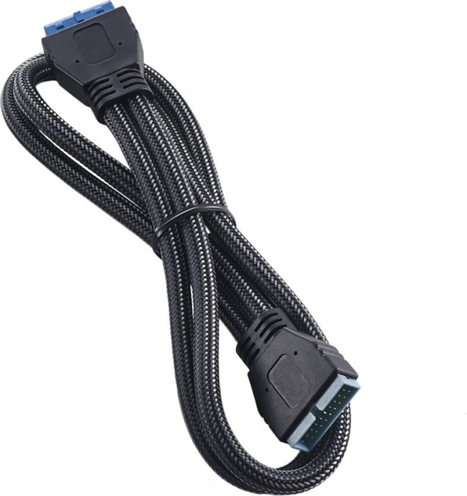 CableMod ModMesh wewnętrzne USB 3.0 przedłużenie, carbon, 0.5m
